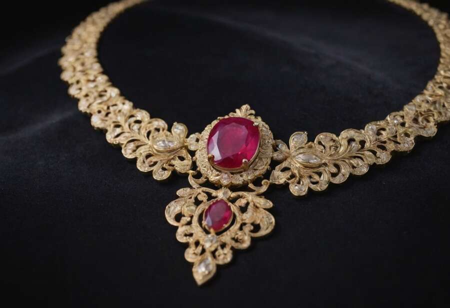 Ruby Gem Necklace