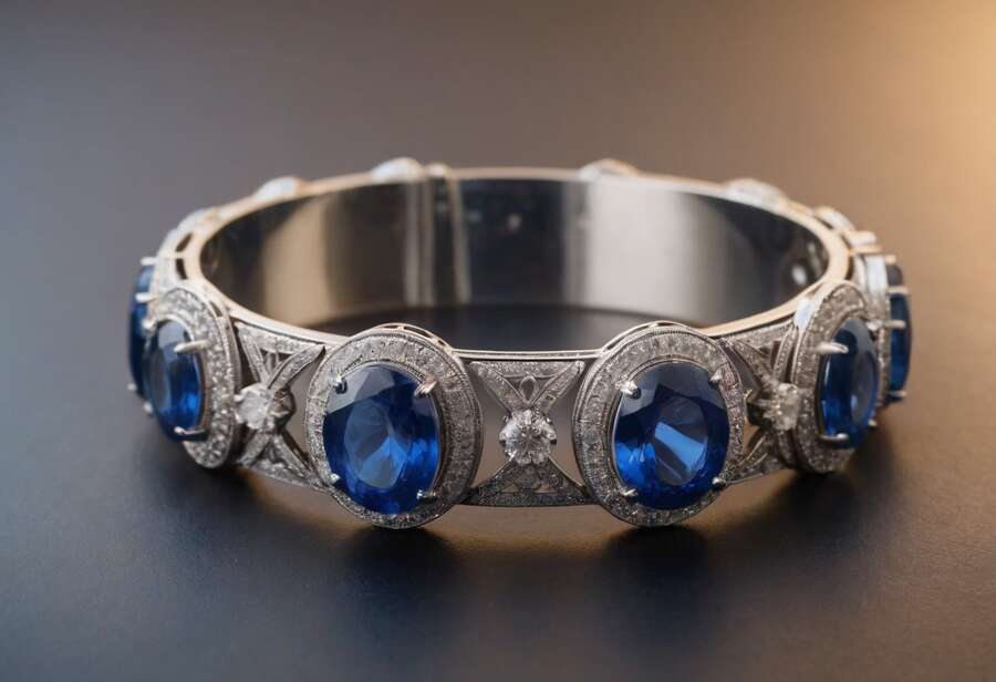 Sapphire Cuff Bracelet