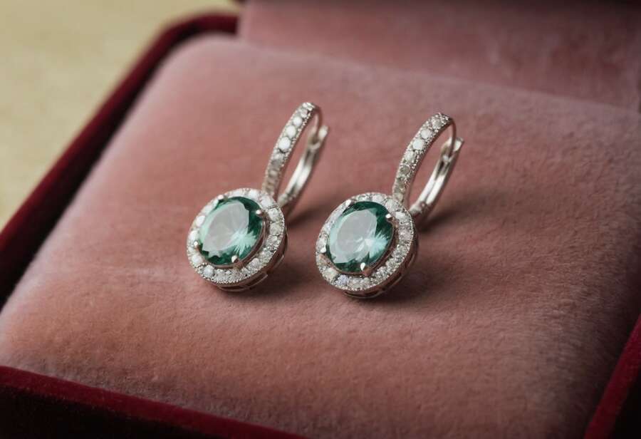 Diamond Drop Earrings